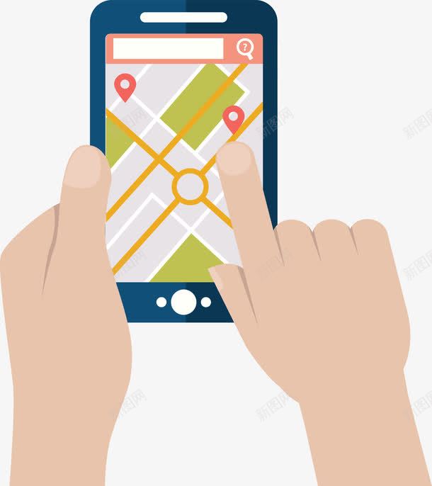 手机GPS导航png免抠素材_新图网 https://ixintu.com GPS地图 GPS定位 GPS定位地图 GPS导航系统 地图app 定位地图 手拿手机 手机app 手机地图 手机导航 目的地地图 线路查询 路线查询