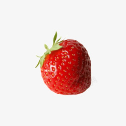 一个草莓红色草莓元高清图片