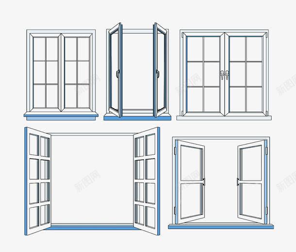 手绘玻璃窗png免抠素材_新图网 https://ixintu.com png 图片 玻璃窗 透明 门窗
