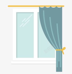 半圆式窗户抽拉式窗帘和窗户高清图片