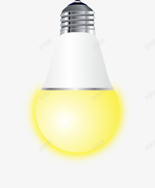 发光卡通LED球泡png免抠素材_新图网 https://ixintu.com LED球泡 发光 发光灯泡 扁平风格 球形灯泡 矢量LED