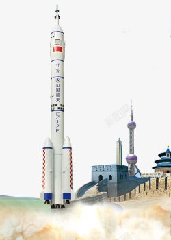升空的火箭中国航天火箭高清图片