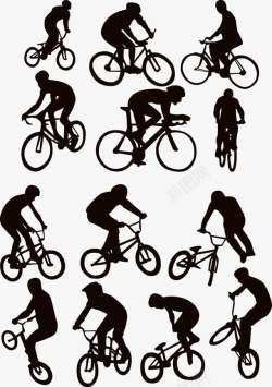 单车剪影自行车极限运动高清图片