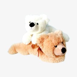 白色毛绒玩具两只小熊高清图片
