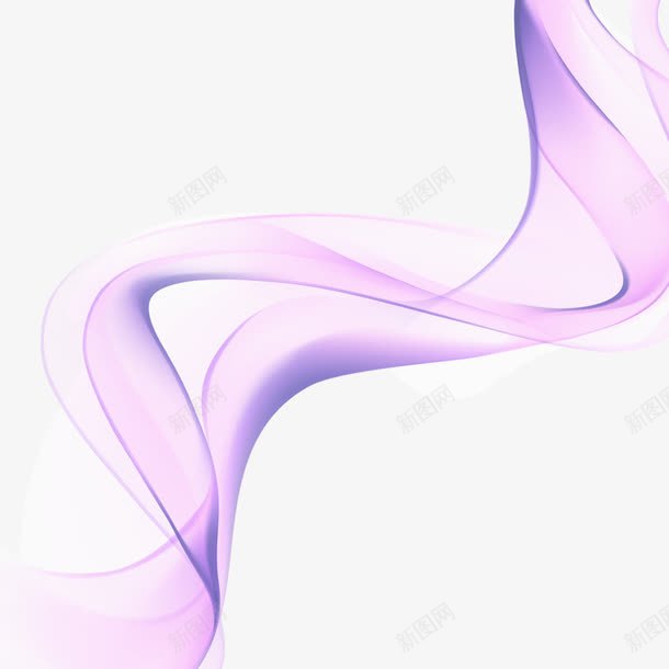 紫色飘带png免抠素材_新图网 https://ixintu.com 动态飘带 柔美 紫色 纱巾 织带 飘带