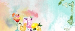 分层果汁创意夏日酷饮料背景模板高清图片