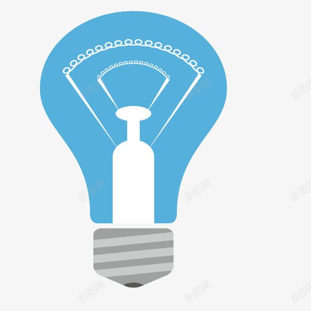 蓝色发光led灯泡png免抠素材_新图网 https://ixintu.com LED小灯泡 led灯泡 创意设计 发光 太阳 照明 蓝色灯泡