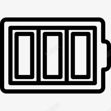 电池薄大纲符号一圈图标图标