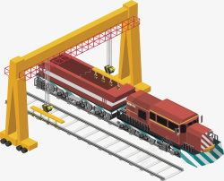 矢量货物运输铁路货物运输渠道高清图片