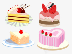 爱心生日蛋糕花式蛋糕高清图片