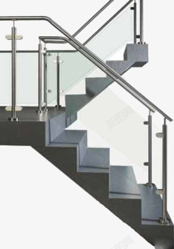 玻璃栏杆木头台阶楼梯不锈钢楼梯玻璃栏杆实物高清图片