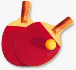 运动圆球红色乒乓球高清图片