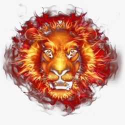 红色狮子头火焰狮子头高清图片