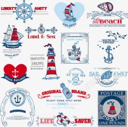 帆船航海图航海图标元素高清图片