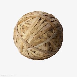 复古玩具编织竹藤球高清图片