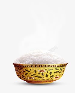 熟米饭飘香白米饭高清图片