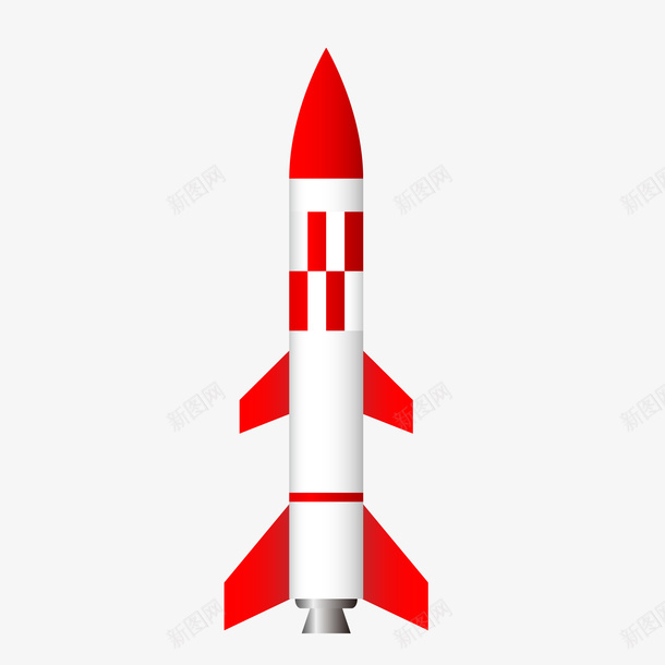 卡通红色的火箭矢量图ai免抠素材_新图网 https://ixintu.com 卡通 宇航员 火箭设计 红色 航天事业 矢量图