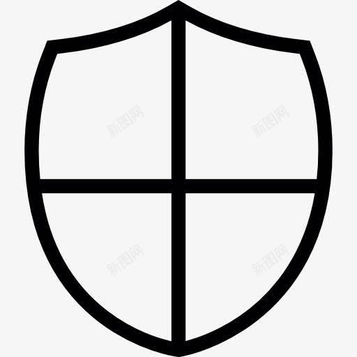 盾的小形交叉图标png_新图网 https://ixintu.com 安全 安全保障体系 接口 盾 盾牌