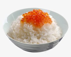 鱼子米饭日式米饭饭碗高清图片