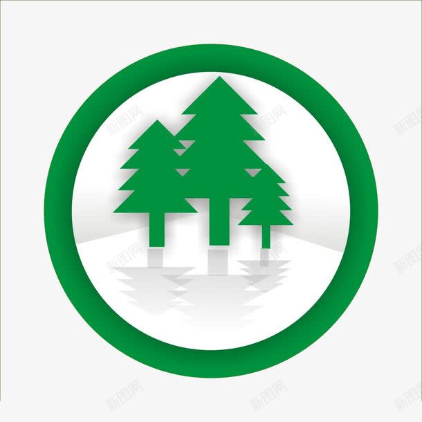 logo图标png_新图网 https://ixintu.com logo 产品商标 产品标志 倒影 公司标志 商品标识 圆形 标志图标 树木 树木logo 绿色