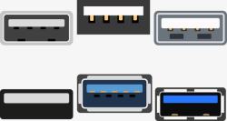 USB端口传输USB技术图标高清图片