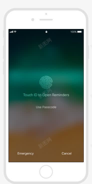 苹果手机指纹识别png免抠素材_新图网 https://ixintu.com iPhone8 指纹 指纹识别 新款iphone 白色手机 苹果手机