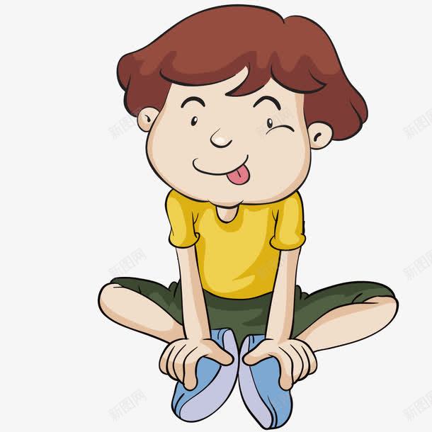 坐着小男孩png免抠素材_新图网 https://ixintu.com 人物 坐着的小朋友 孩子 幻想 思考 手绘动漫人物 正太