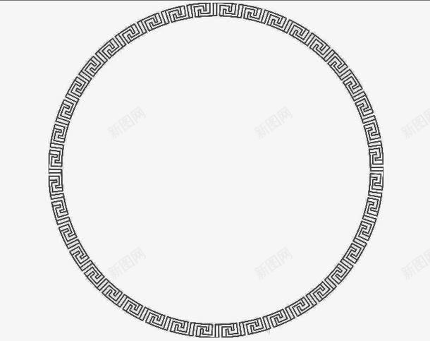圆圈复古回形纹图案png免抠素材_新图网 https://ixintu.com 回形纹 图案 圆圈 复古 复古图案