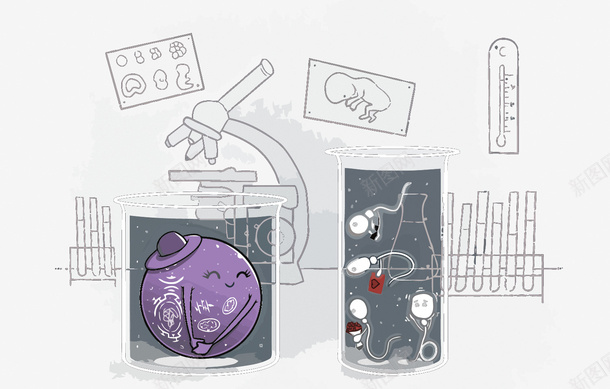 卡通生物研究矢量图eps免抠素材_新图网 https://ixintu.com 卡通 卵子 手绘 生命 生物 生物研究PNG矢量图 生物研究免扣PNG图 矢量生物研究 科学 精子 矢量图