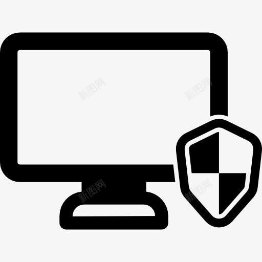 微机保护图标png_新图网 https://ixintu.com 保护 屏幕 屏蔽 工具和用具 电视 监控 防御