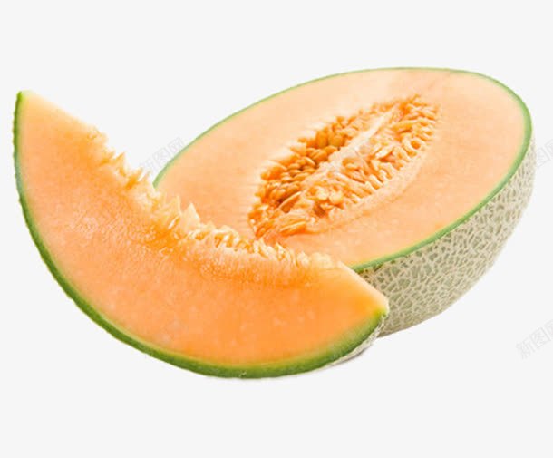 新鲜的哈密瓜png免抠素材_新图网 https://ixintu.com PNG 哈密瓜 水果 食物