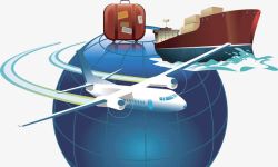 托运行李全球化物流运输高清图片