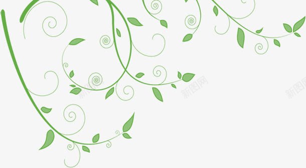 创意合成流畅线条绿色的藤蔓png免抠素材_新图网 https://ixintu.com 创意 合成 流畅 线条 绿色 藤蔓