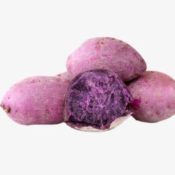 新鲜紫薯越南紫薯高清图片