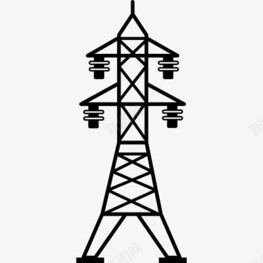 电源线四绝缘子图标图标