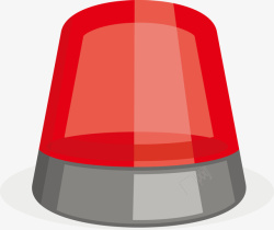 警车灯PNG一个红色警车灯矢量图高清图片