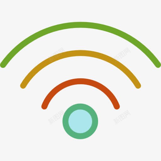 WiFi图标png_新图网 https://ixintu.com 互联网 多媒体 接口 无线WiFi 标志 用户界面 计算机技术 连接
