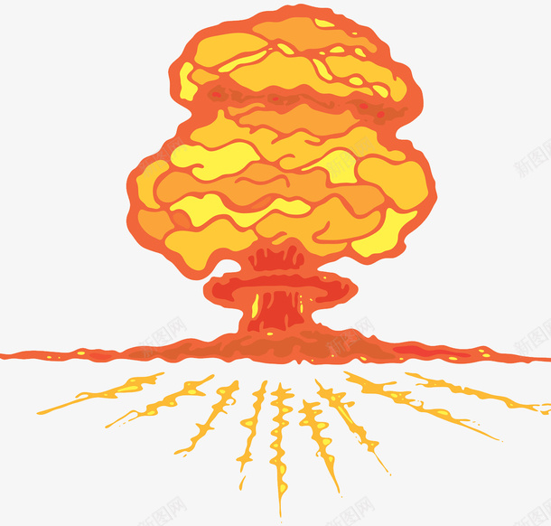 原子弹大爆炸psd免抠素材_新图网 https://ixintu.com 卡通子弹 原子弹 氢弹 炸弹 爆炸