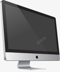 白色苹果电脑一体机透视imac高清图片