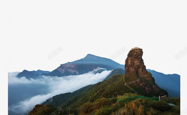 人间仙境png免抠素材_新图网 https://ixintu.com 一方净土 云瀑 人间仙景 净土 旅游 梵净山 神秘 禅雾 风景