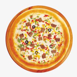 牛肉披萨牛肉玉米披萨高清图片