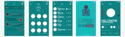 app交互原型绿色UI原型界面图高清图片