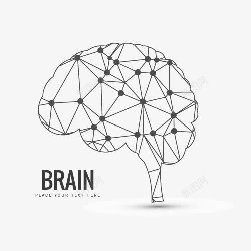 大脑png免抠素材_新图网 https://ixintu.com 人脑图 节点 轮廓 高清