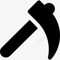 有机园艺和农业镰刀图标高清图片