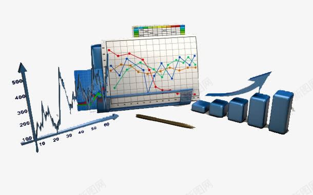 数据分析图表图标png_新图网 https://ixintu.com 分析 图标 折线图 数据 柱状图 股市走势图 走势