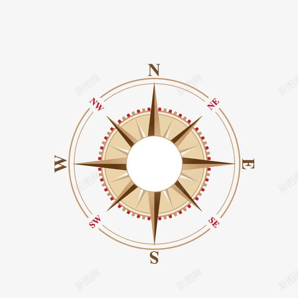 指南针png免抠素材_新图网 https://ixintu.com 坐标 定位 指北针 指向 方向