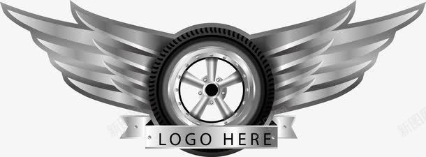 手绘轮胎LOGO图标图标