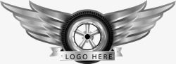 汽修轮胎手绘轮胎LOGO图标高清图片