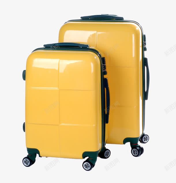 暗黄色两尺寸拉杆箱png免抠素材_新图网 https://ixintu.com 两尺寸 产品实物 拉杆箱 暗黄色 行李箱