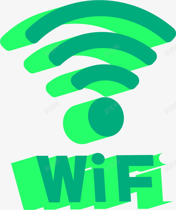 绿色立体3Dwifi信号栏png免抠素材_新图网 https://ixintu.com WIFI信号格 WIFI图案 wifi wifi信号 信号格 无线网 无线网信号 普通 绿色3D